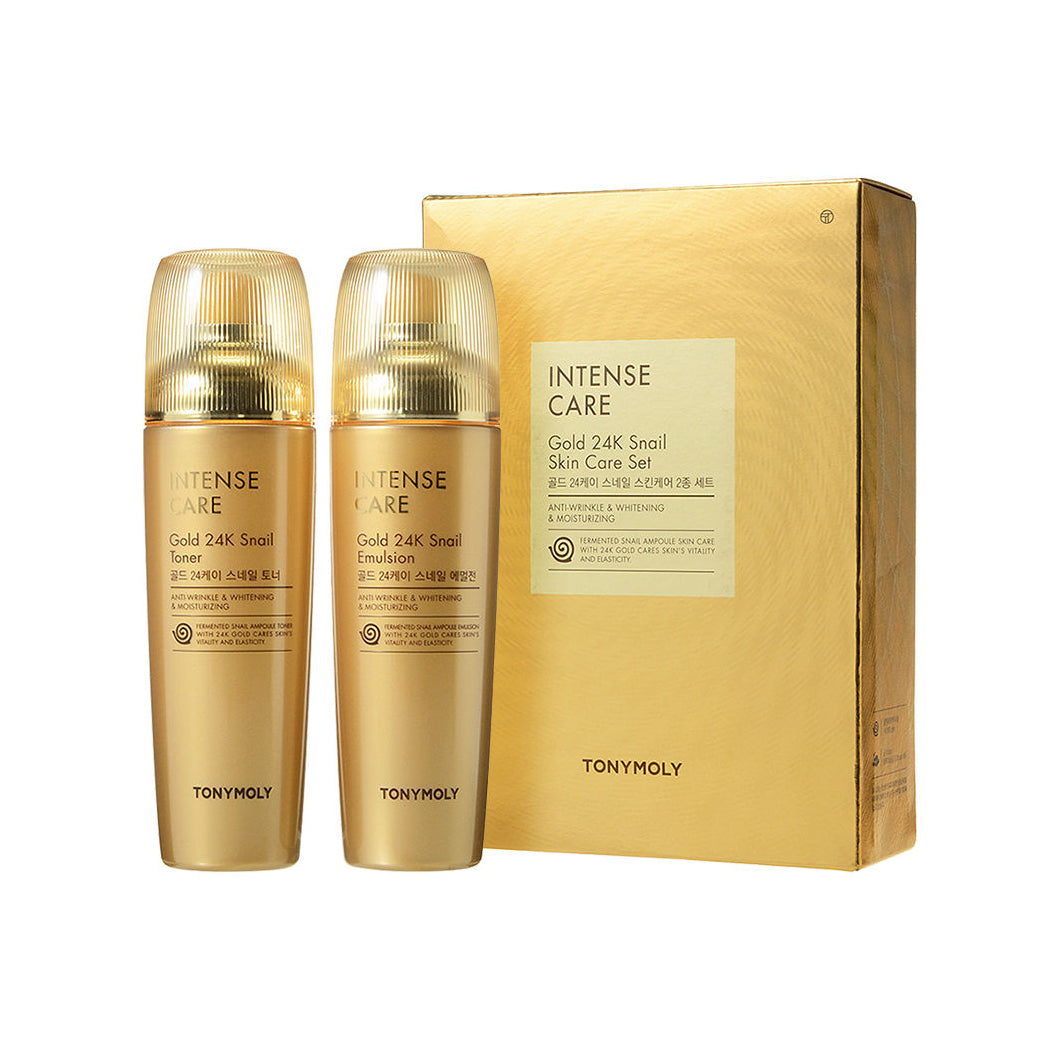 INTENSE CARE Gold 24K Snail SKIN CARE SET – TONYMOLY Canada