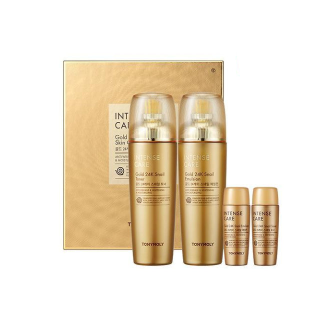 TONYMOLY INTENSE CARE 24K Gold トライアルセット INTENSE CARE Gold 24K Snail SKIN CARE SET – TONYMOLY Canada