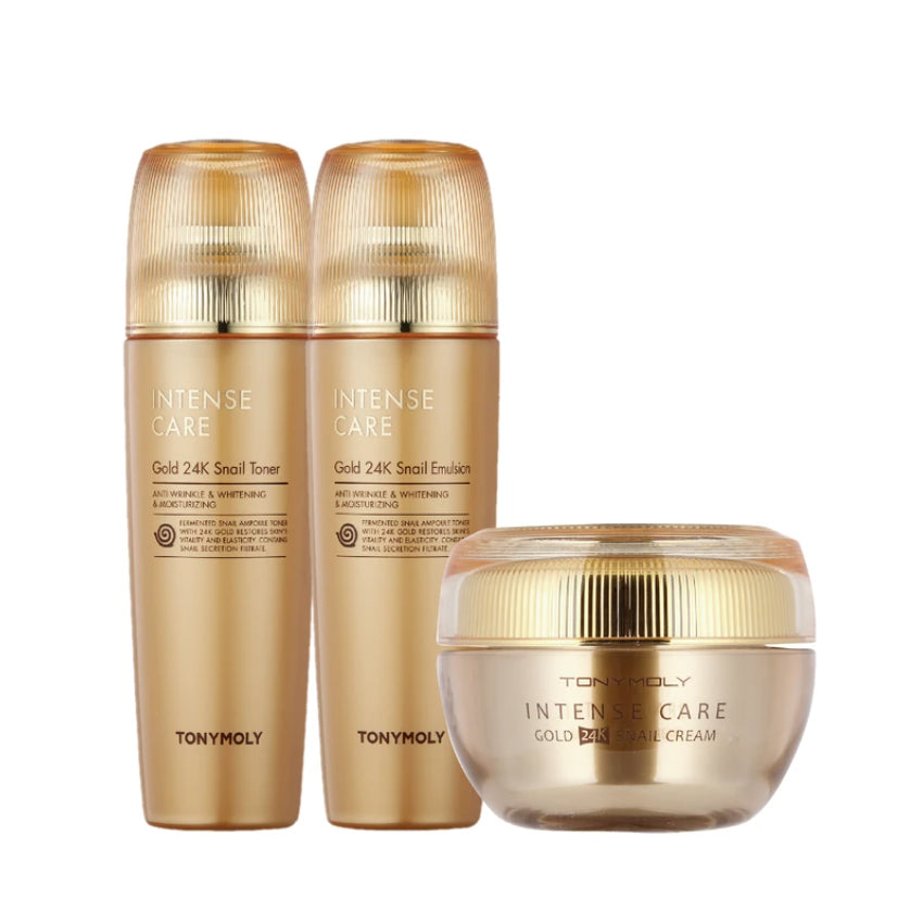 TONYMOLY INTENSE CARE 24K Gold トライアルセット SPECIAL] INTENSE CARE 24K GOLD SNAIL Skincare Triple SET